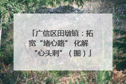 广信区田墩镇：拓宽“堵心路” 化解“心头刺”（图）