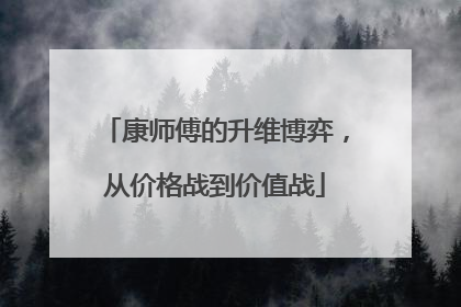 康师傅的升维博弈，从价格战到价值战