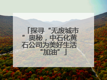探寻“无废城市”奥秘，中石化黄石公司为美好生活“加油”