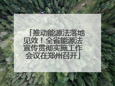 推动能源法落地见效！全省能源法宣传贯彻实施工作会议在郑州召开