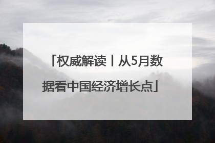 权威解读丨从5月数据看中国经济增长点