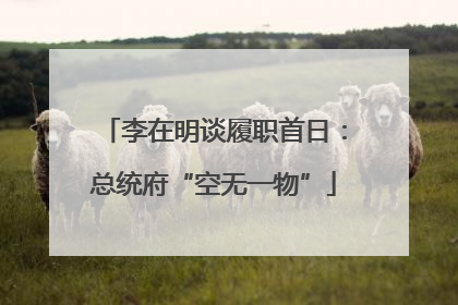 李在明谈履职首日：总统府“空无一物”