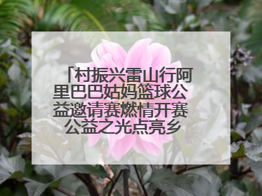 村振兴雷山行阿里巴巴姑妈篮球公益邀请赛燃情开赛 公益之光点亮乡村振兴之路