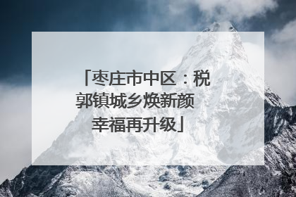 枣庄市中区：税郭镇城乡焕新颜 幸福再升级