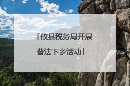 攸县税务局开展普法下乡活动