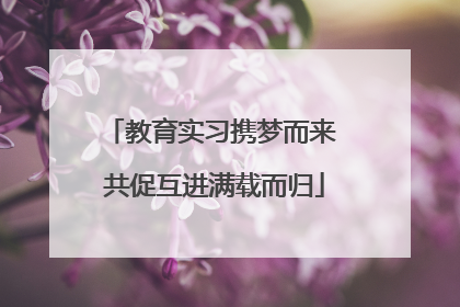教育实习携梦而来 共促互进满载而归