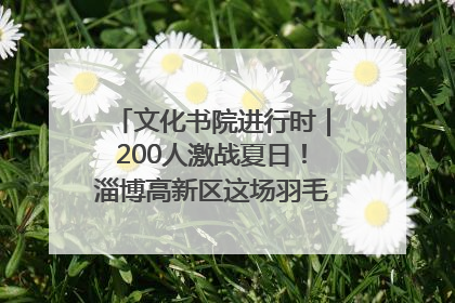 文化书院进行时｜200人激战夏日！淄博高新区这场羽毛球比赛太酷