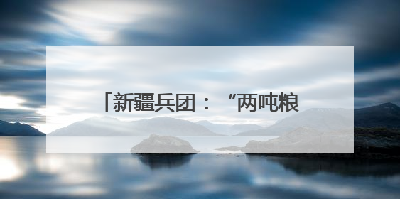新疆兵团：“两吨粮田”示范田创高产