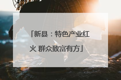 新县：特色产业红火 群众致富有方