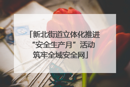 新北街道立体化推进“安全生产月”活动 筑牢全域安全网