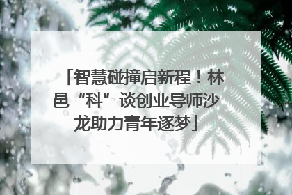 智慧碰撞启新程！林邑“科”谈创业导师沙龙助力青年逐梦