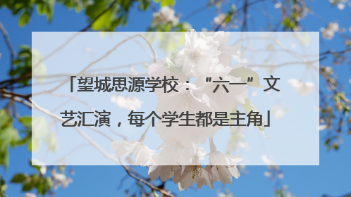 望城思源学校：“六一”文艺汇演，每个学生都是主角
