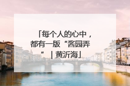 每个人的心中，都有一版“酱园弄”｜黄沂海