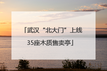 武汉“北大门”上线35座木质售卖亭