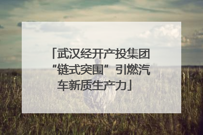 武汉经开产投集团“链式突围”引燃汽车新质生产力