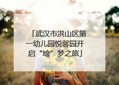 武汉市洪山区第一幼儿园悦馨园开启“绘”梦之旅