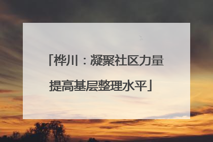 桦川：凝聚社区力量 提高基层整理水平