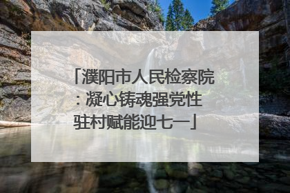 濮阳市人民检察院：凝心铸魂强党性 驻村赋能迎七一