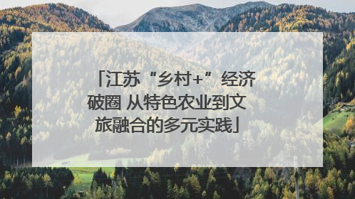 江苏“乡村+”经济破圈 从特色农业到文旅融合的多元实践