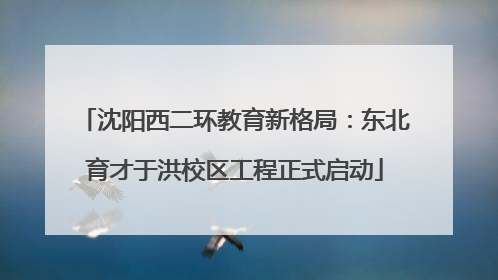 沈阳西二环教育新格局：东北育才于洪校区工程正式启动