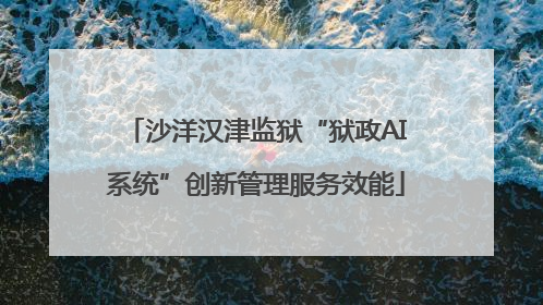 沙洋汉津监狱“狱政AI系统”创新管理服务效能