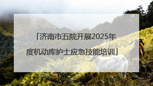 济南市五院开展2025年度机动库护士应急技能培训