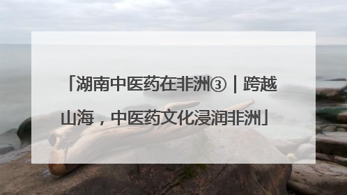 湖南中医药在非洲③｜跨越山海，中医药文化浸润非洲