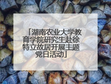 湖南农业大学教育学院研究生赴徐特立故居开展主题党日活动