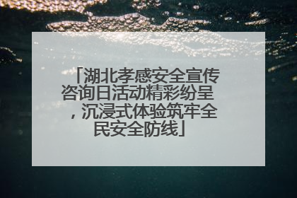 湖北孝感安全宣传咨询日活动精彩纷呈，沉浸式体验筑牢全民安全防线