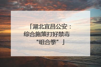 湖北宜昌公安：综合施策打好禁毒“组合拳”