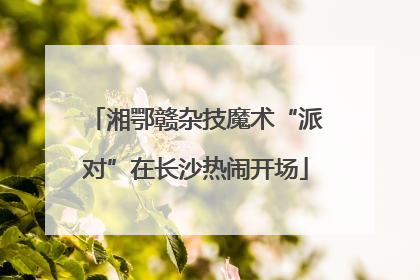 湘鄂赣杂技魔术“派对”在长沙热闹开场