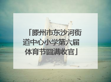 滕州市东沙河街道中心小学第六届体育节圆满收官