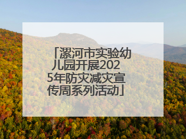 漯河市实验幼儿园开展2025年防灾减灾宣传周系列活动