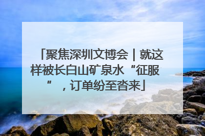 聚焦深圳文博会｜就这样被长白山矿泉水“征服”，订单纷至沓来