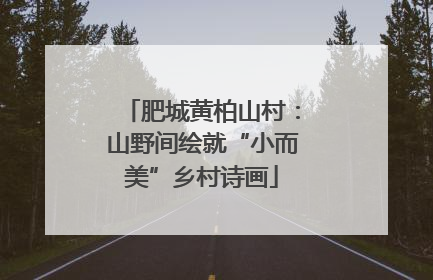 肥城黄柏山村：山野间绘就“小而美”乡村诗画
