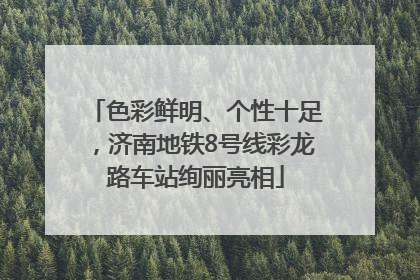 色彩鲜明、个性十足，济南地铁8号线彩龙路车站绚丽亮相