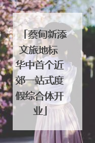 蔡甸新添文旅地标 华中首个近郊一站式度假综合体开业
