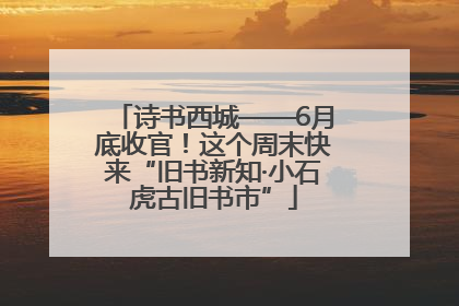 诗书西城——6月底收官！这个周末快来“旧书新知·小石虎古旧书市”