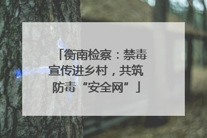 衡南检察：禁毒宣传进乡村，共筑防毒“安全网”