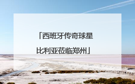 西班牙传奇球星 比利亚莅临郑州