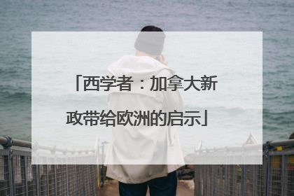 西学者：加拿大新政带给欧洲的启示