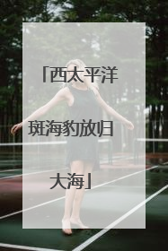 西太平洋斑海豹放归大海