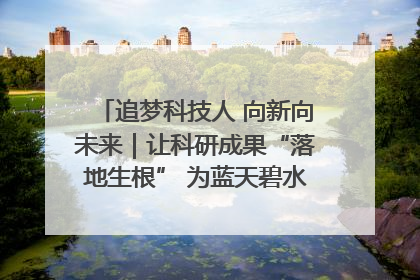 追梦科技人 向新向未来｜让科研成果“落地生根” 为蓝天碧水“保驾护航”