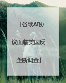 谷歌AI协议面临美国反垄断调查