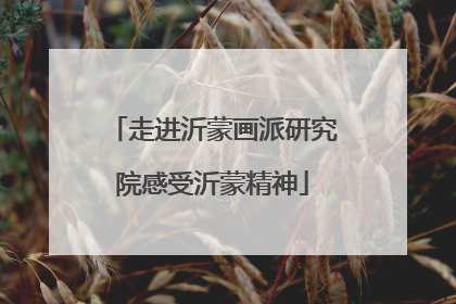 走进沂蒙画派研究院感受沂蒙精神