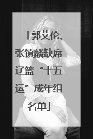 郭艾伦、张镇麟缺席辽篮“十五运”成年组名单