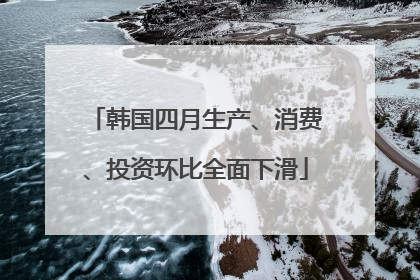 韩国四月生产、消费、投资环比全面下滑