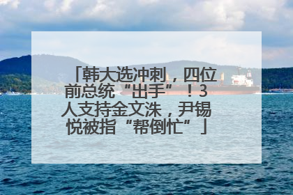 韩大选冲刺，四位前总统“出手”！3人支持金文洙，尹锡悦被指“帮倒忙”