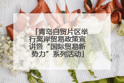 青岛自贸片区举行离岸贸易政策宣讲暨“国际贸易新势力”系列活动