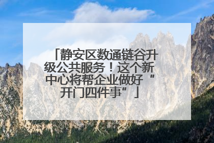 静安区数通链谷升级公共服务！这个新中心将帮企业做好“开门四件事”
